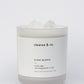 Cleanse and Co Clear Quartz Intention Candle - Energised & In Tune 400g
