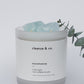 Cleanse and Co Aquamarine Intention Candle - Confident & Calm 400g