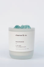 Cleanse and Co Aquamarine Intention Candle - Confident & Calm 200g