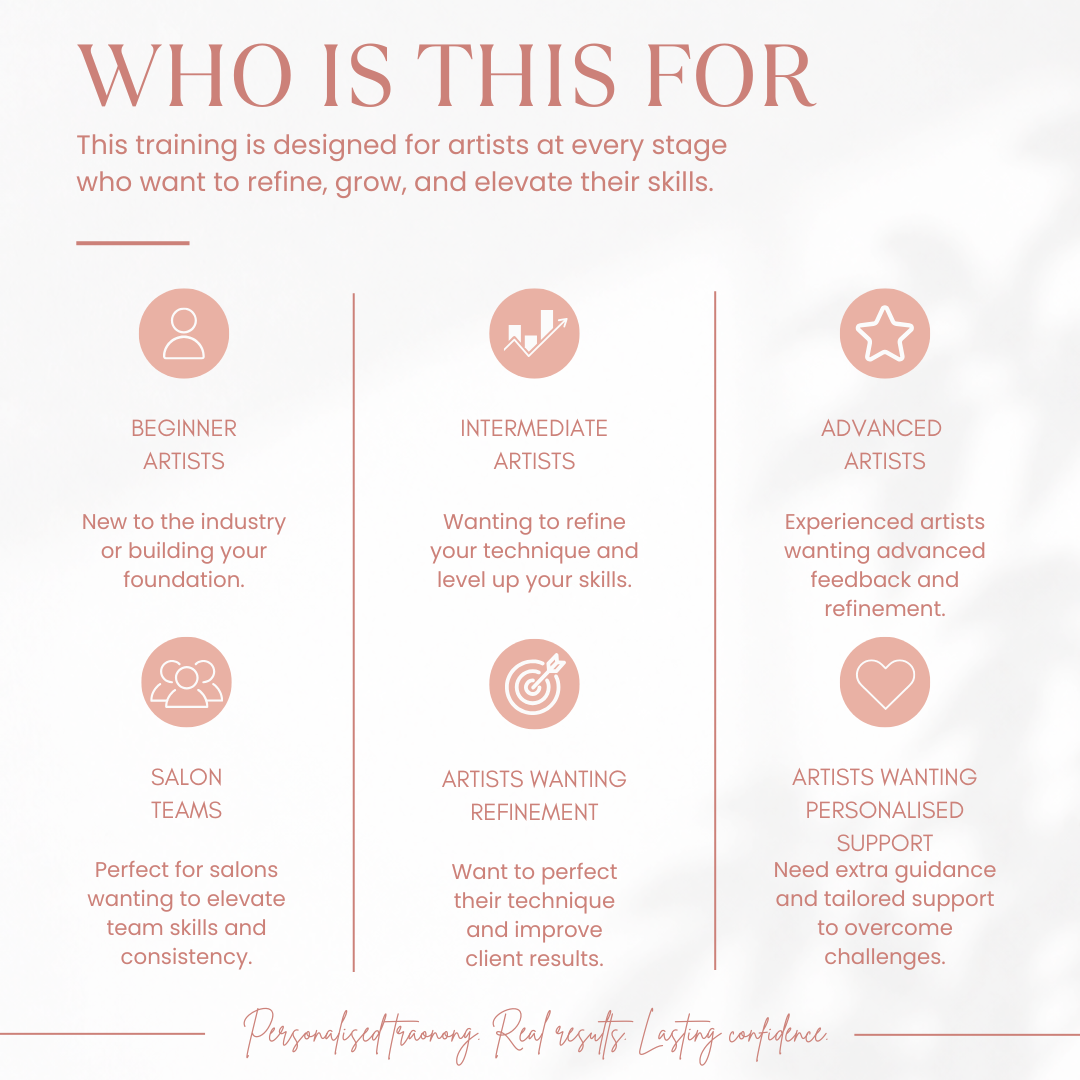 Personalised One-to-One Brow Upskill Training