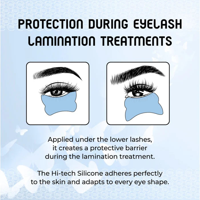 Silicon Under Eye Patches, Pink and Blue Set